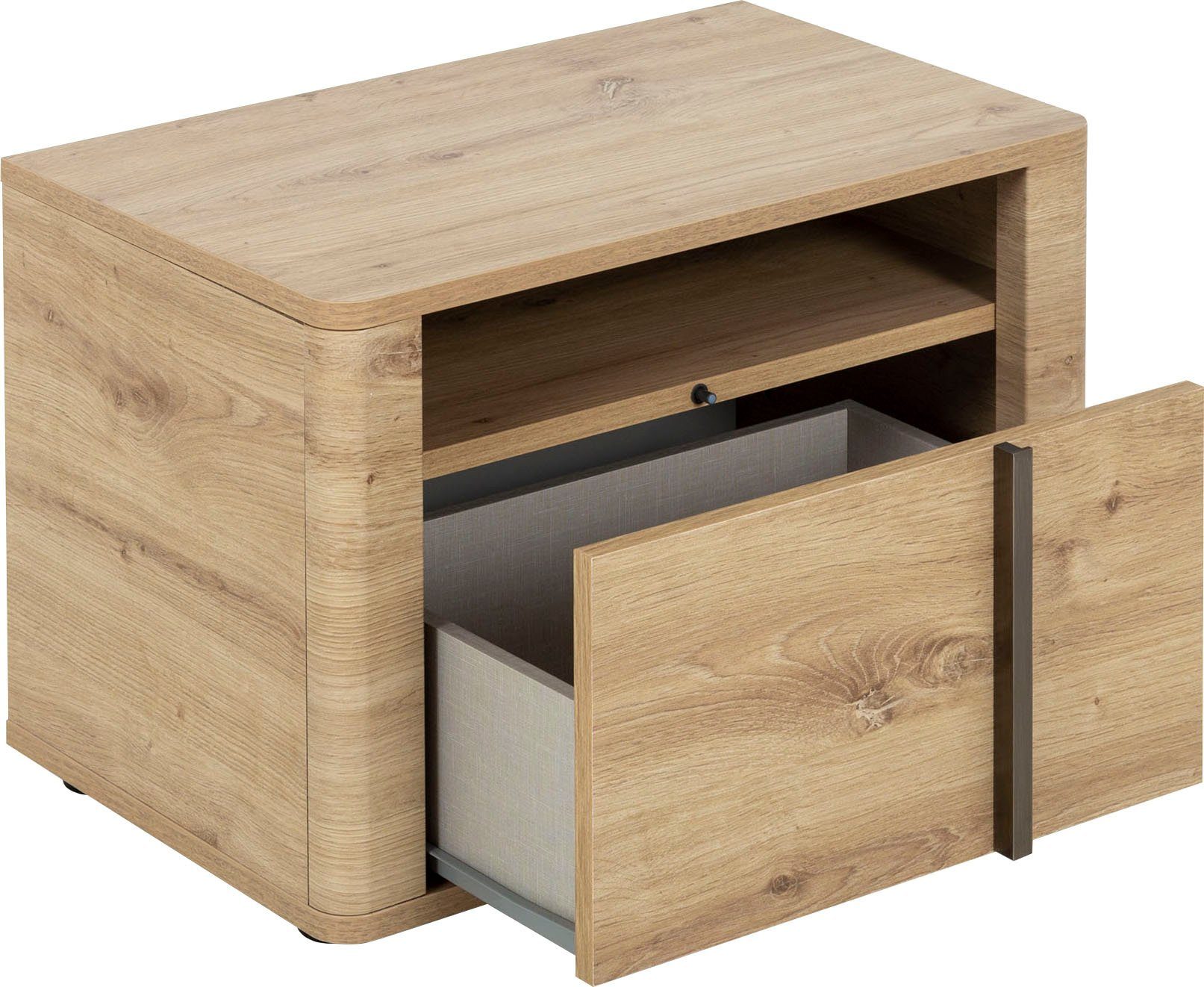 Gami Schlafzimmer-Set Confidence, (4-St., Bett, 2x Nachttisch und Kommode), aus Kiefernholz, mit Bett, 2x Nachttisch und Kommode