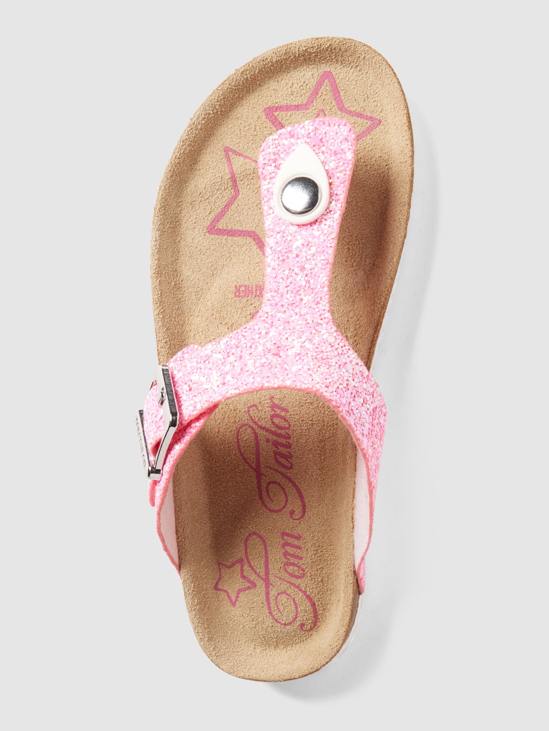 Zehentrenner mit Dornschließe in pink