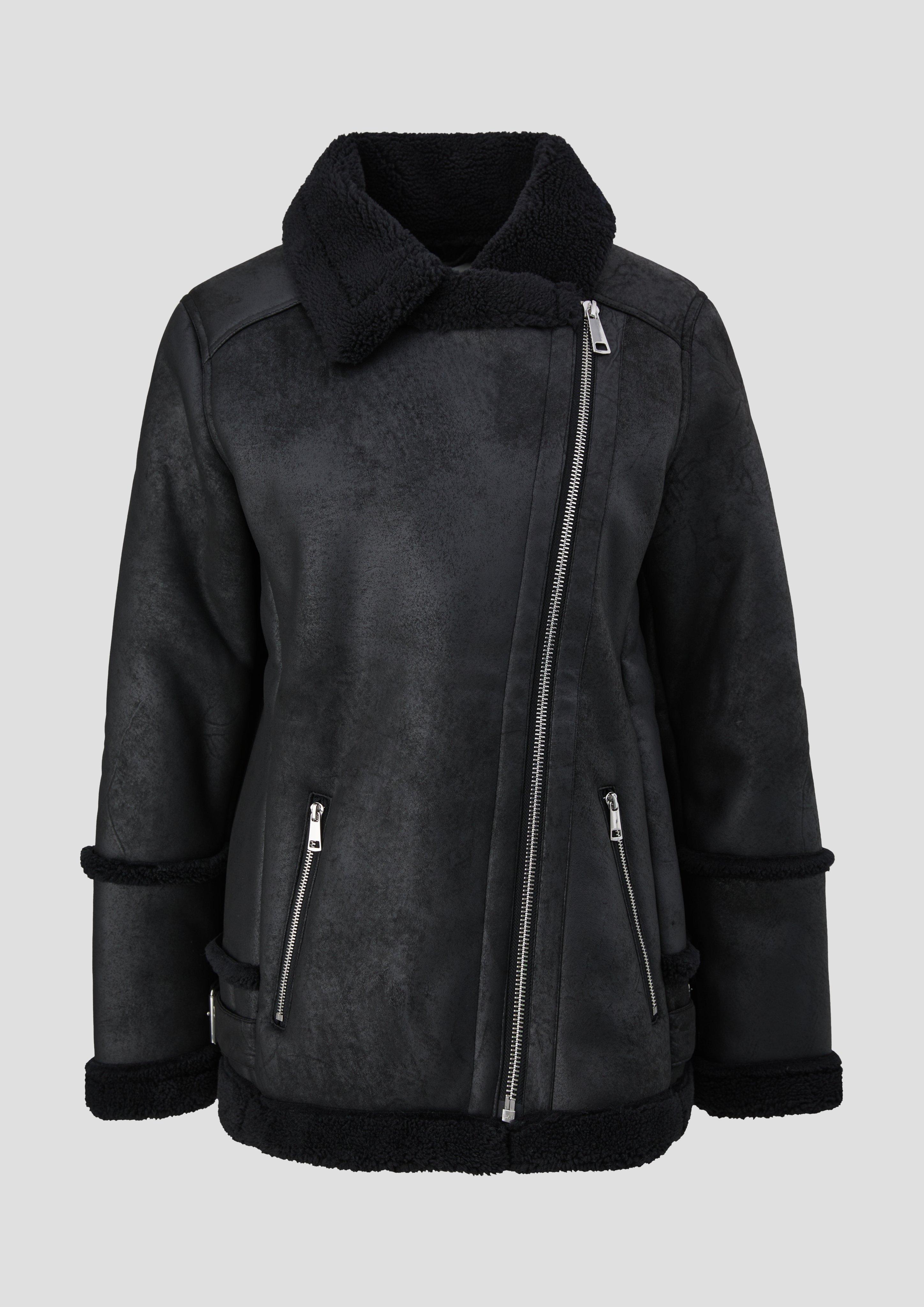 Jacke aus Lederimitat im Aviator-Stil  2134826-9999