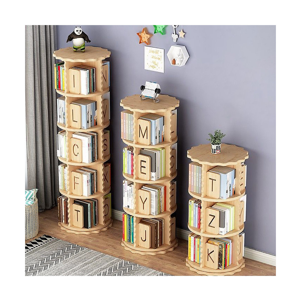 Drehbares Bücherregal