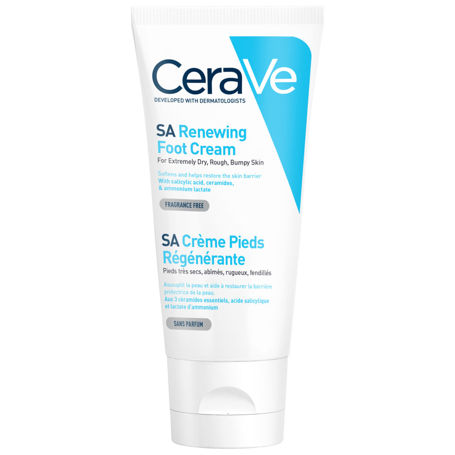 Cerave Crème Pieds Régénérante Exfolie et Hydrate 88 ml