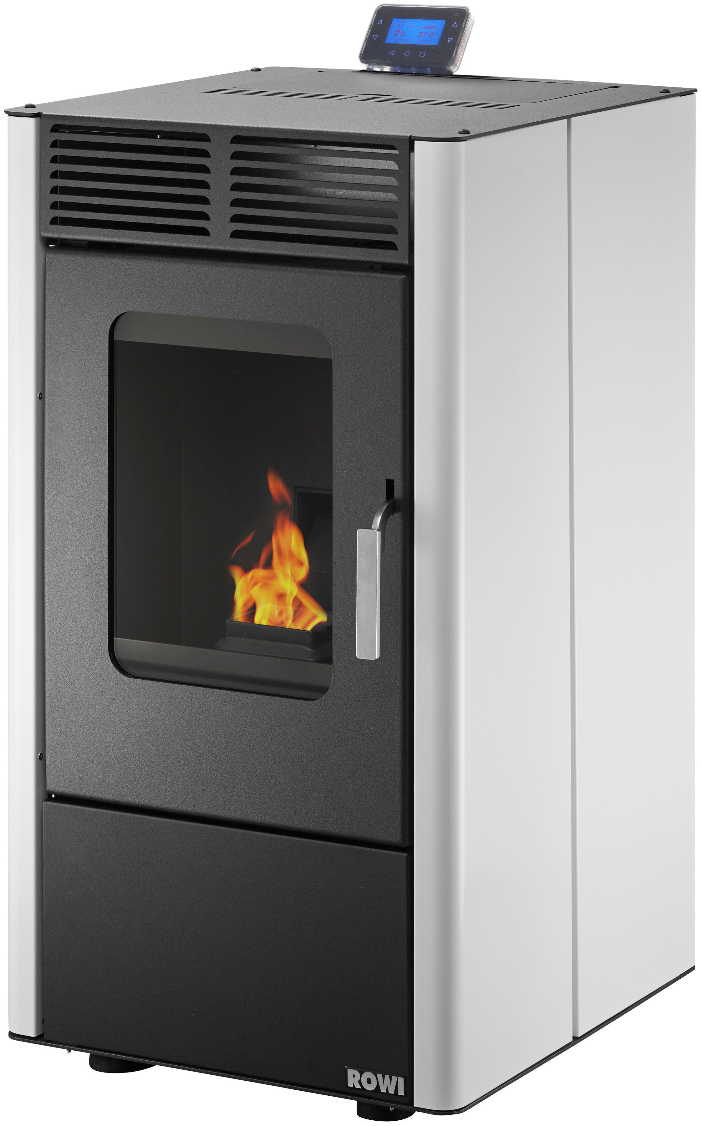 ROWI Pelletofen HPO 6/2 MODESTO + Wifi, 6 kW, Zeitbrand, 55-90 W, 230 V