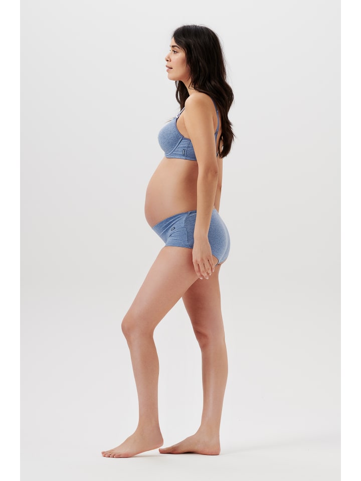 Noppies Short Cotton Melange in Light Blue Melange günstig kaufen