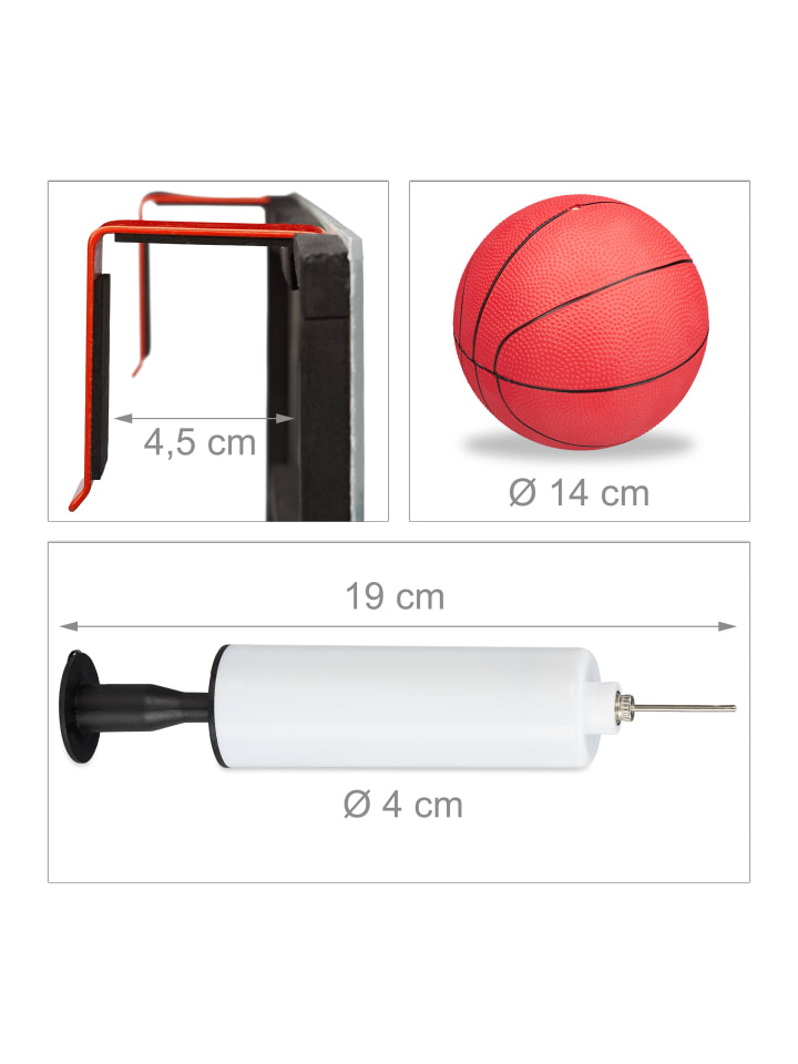 relaxdays Basketballkorb Kinderzimmer in Bunt günstig kaufen onesize