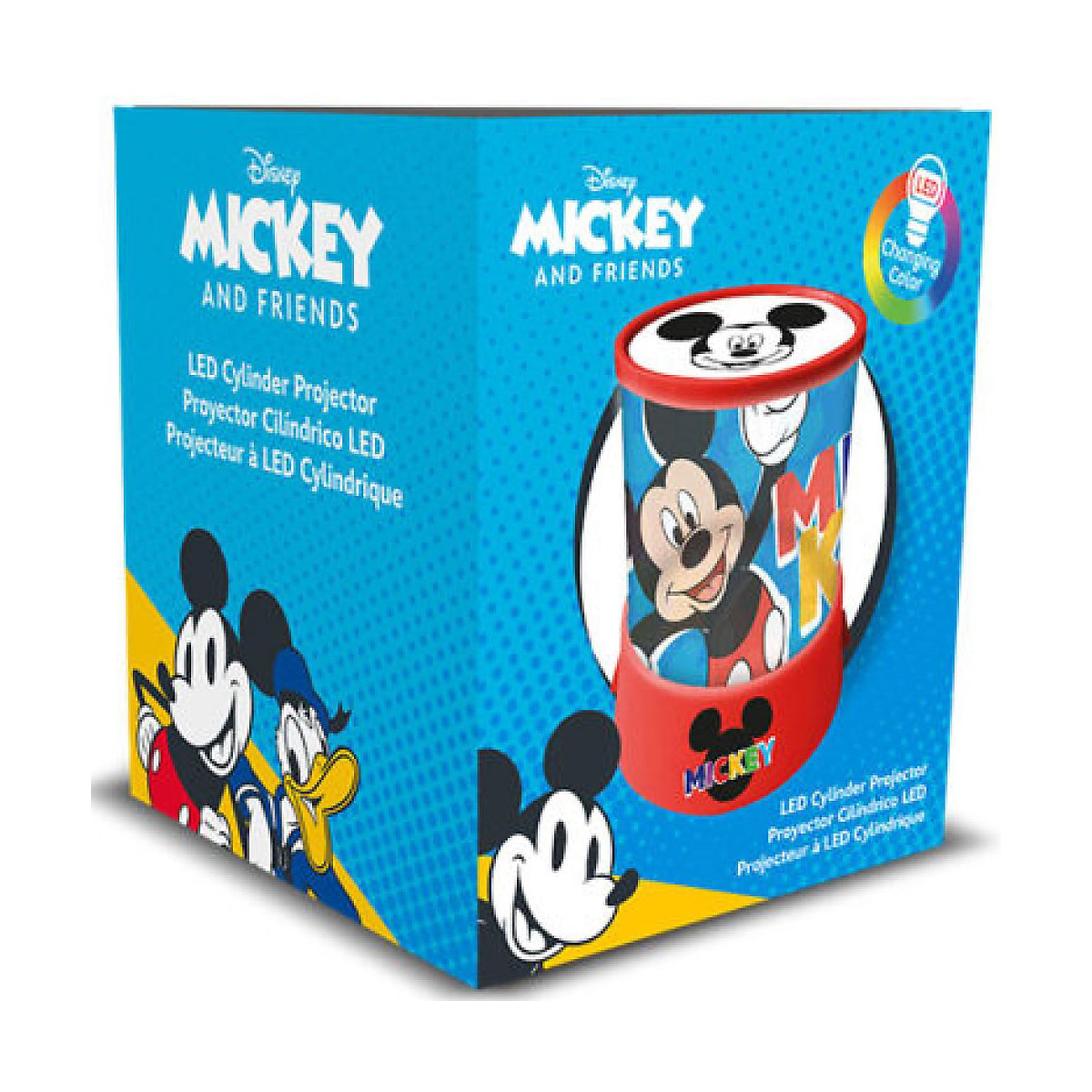 Kinder Projektor als Tischlampe Mickey Mouse Lampe