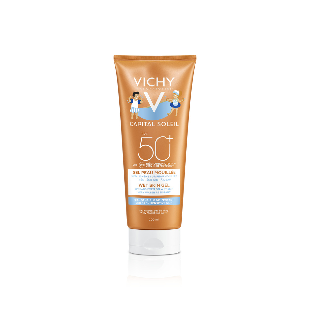Vichy Gel peau mouillée enfant SPF50+ 200ml Gel peau mouillée enfant SPF50+