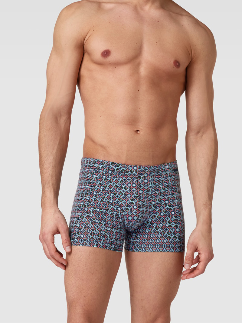 Boxershorts mit Allover-Muster Modell 'GRAFIC' in dunkelrot