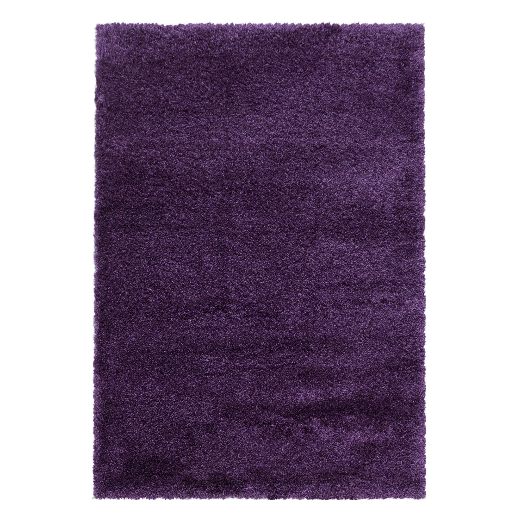 Hochflor-Teppich Teppich Hochflorteppich Langflorteppich Uni kuschelig Wohnzimmer, Miovani, Rechteckig, Höhe: 50 mm