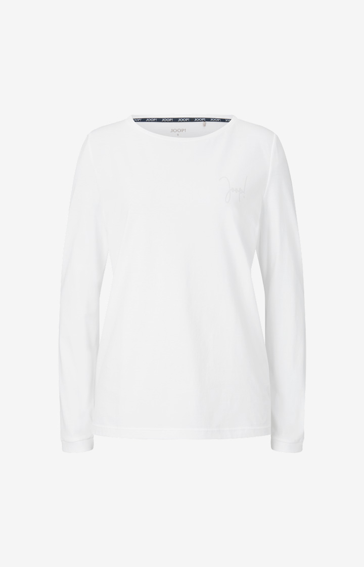 Loungewear Longsleeve in Weiß