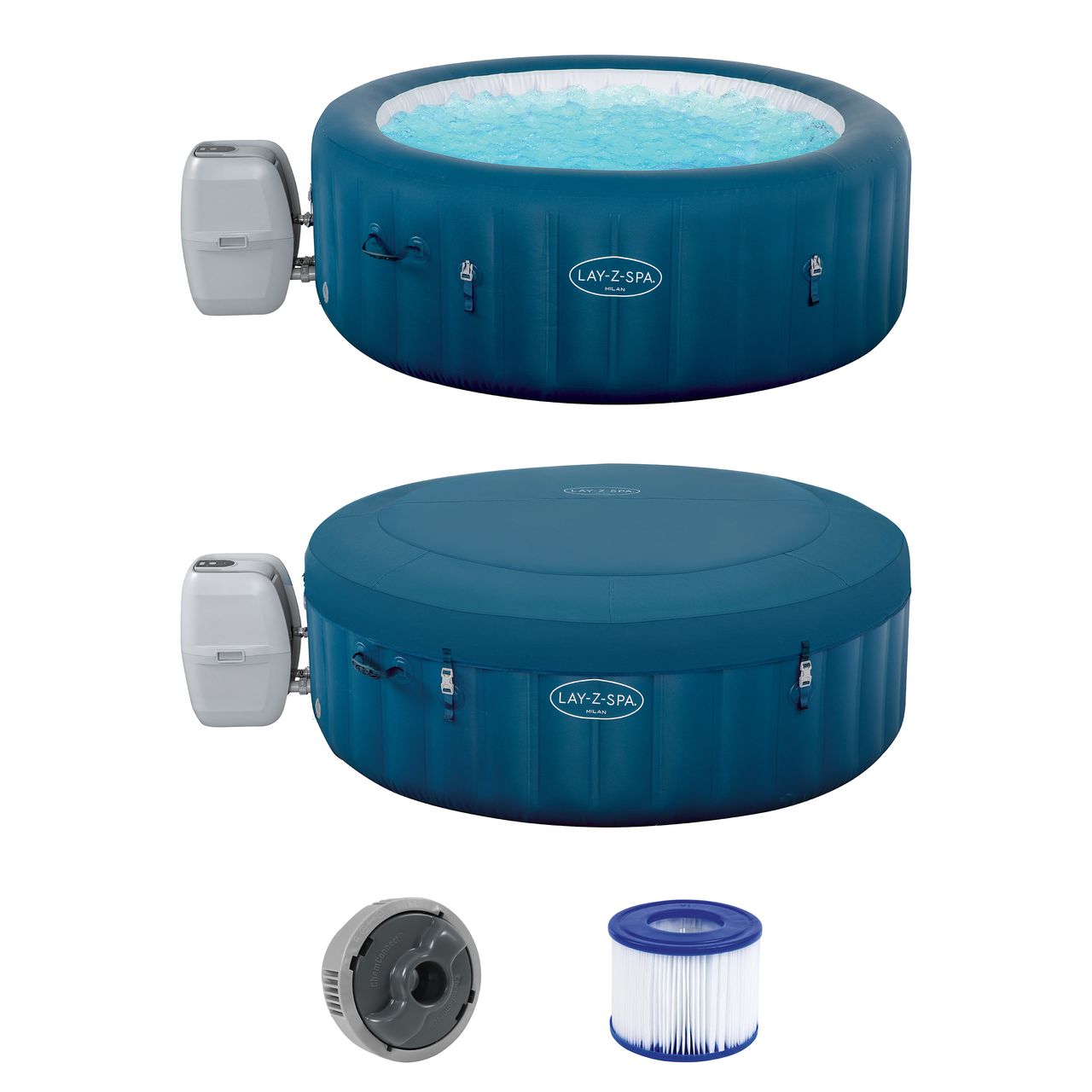 Bestway LAY-Z-SPAWLAN-Whirlpool Milan AirJet Plus™ Ø 196 x 71 cm, rund