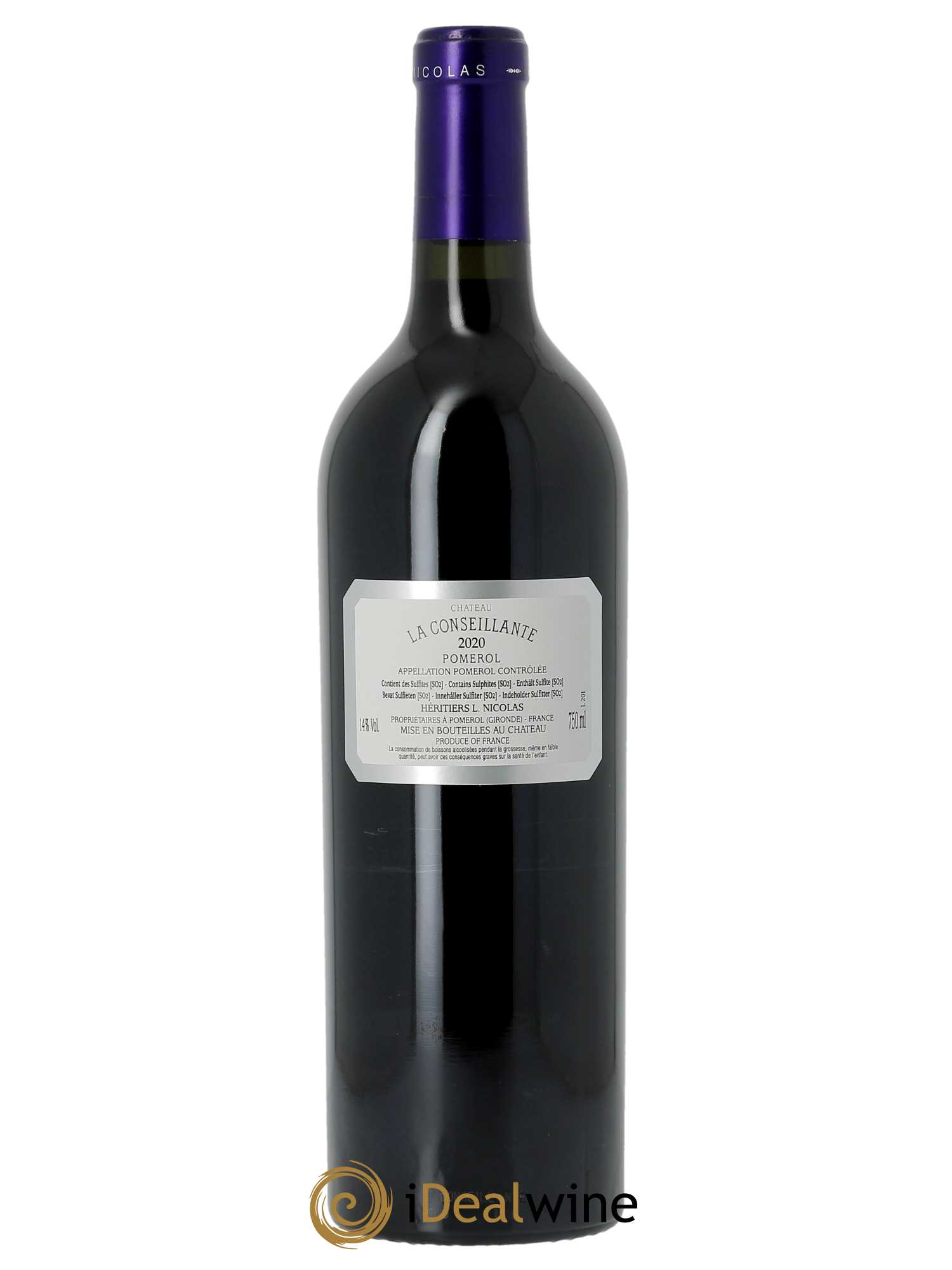 Château la Conseillante (CBO à partir de 6 BTS) 2020 - Lot de 1 Bouteille