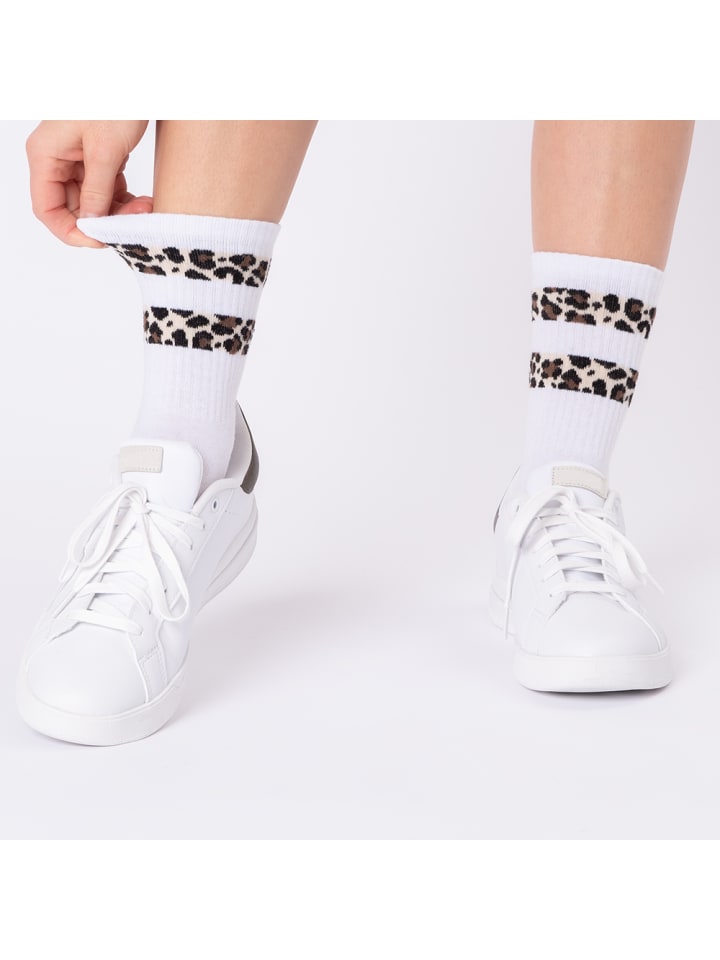 Occulto 6er Pack Leoparden Muster Tennis Socken Nala in Weiß-Mix günstig kaufen