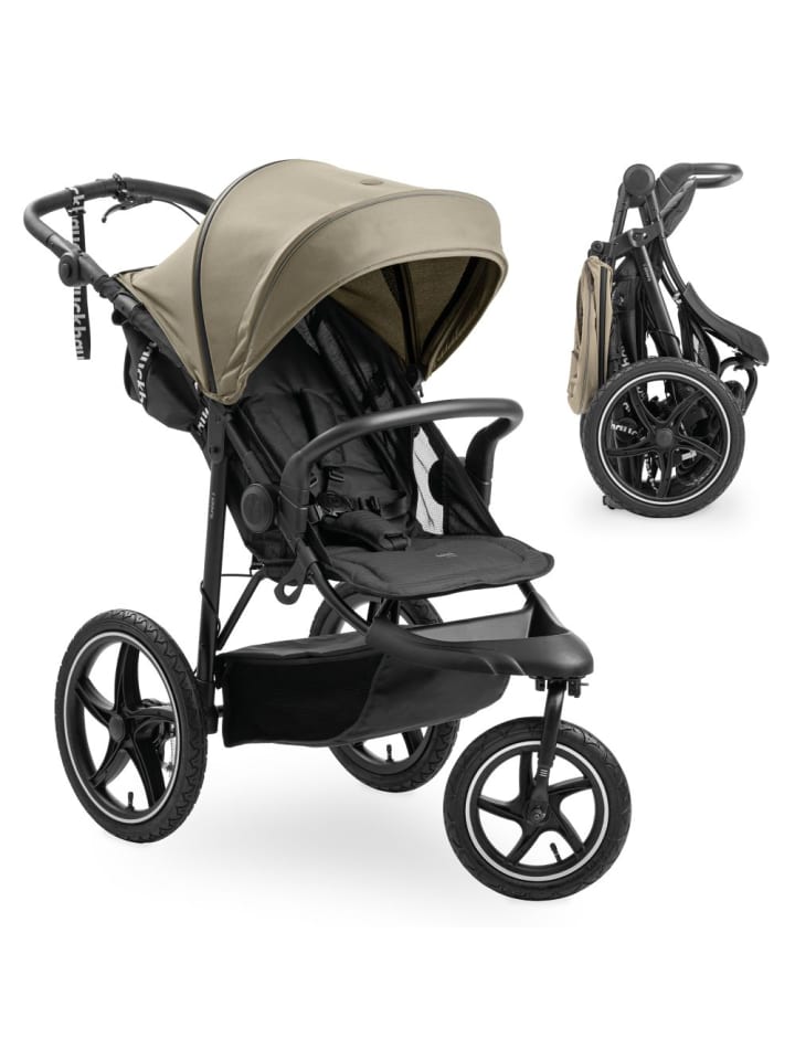 Hauck Buggy & Jogger Runner 3 (mit großen Luftreifen) - Olive in gruen,schwarz günstig kaufen onesize