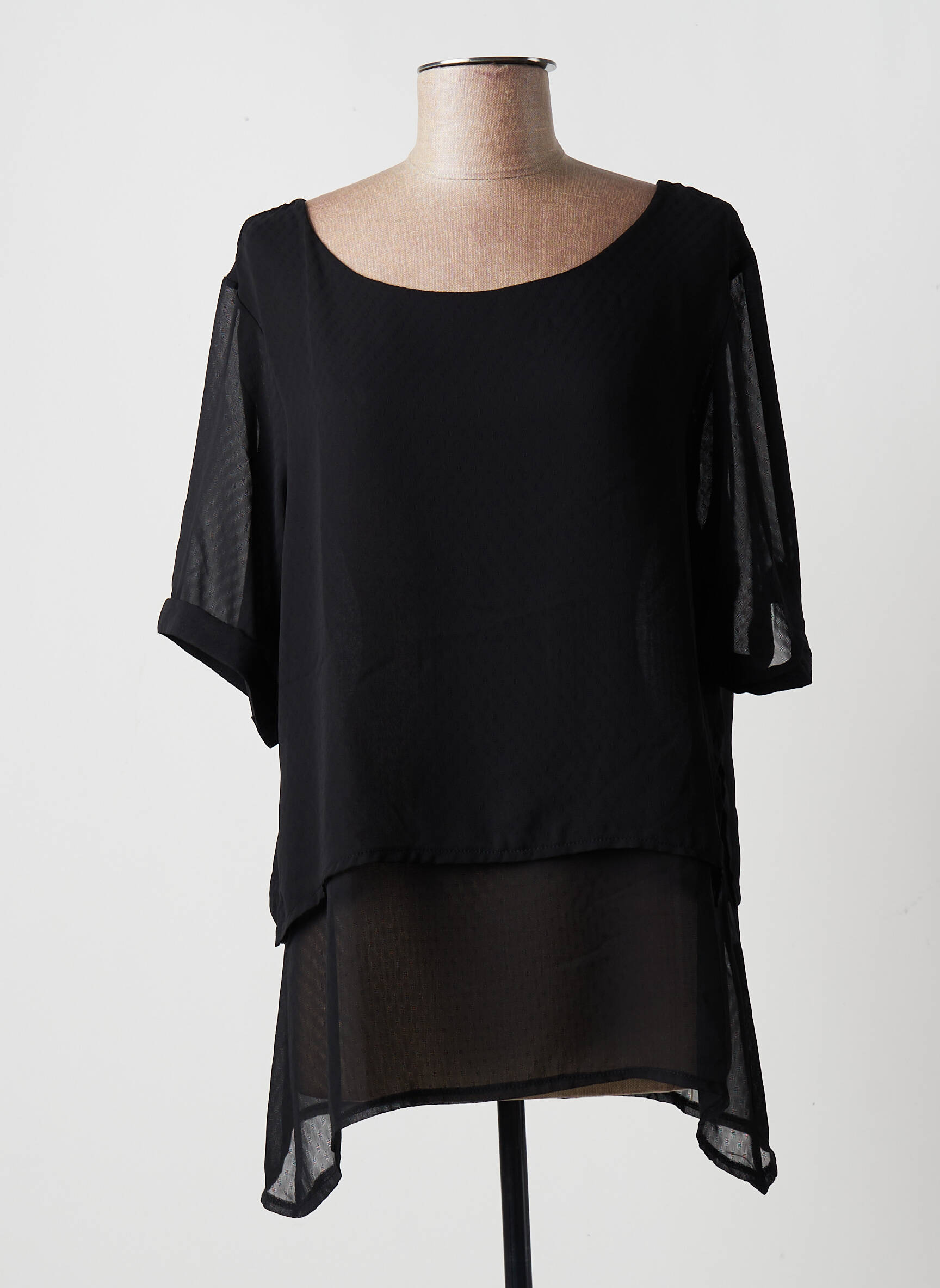 Multiples Tuniquemanchecourte Femme couleur noir