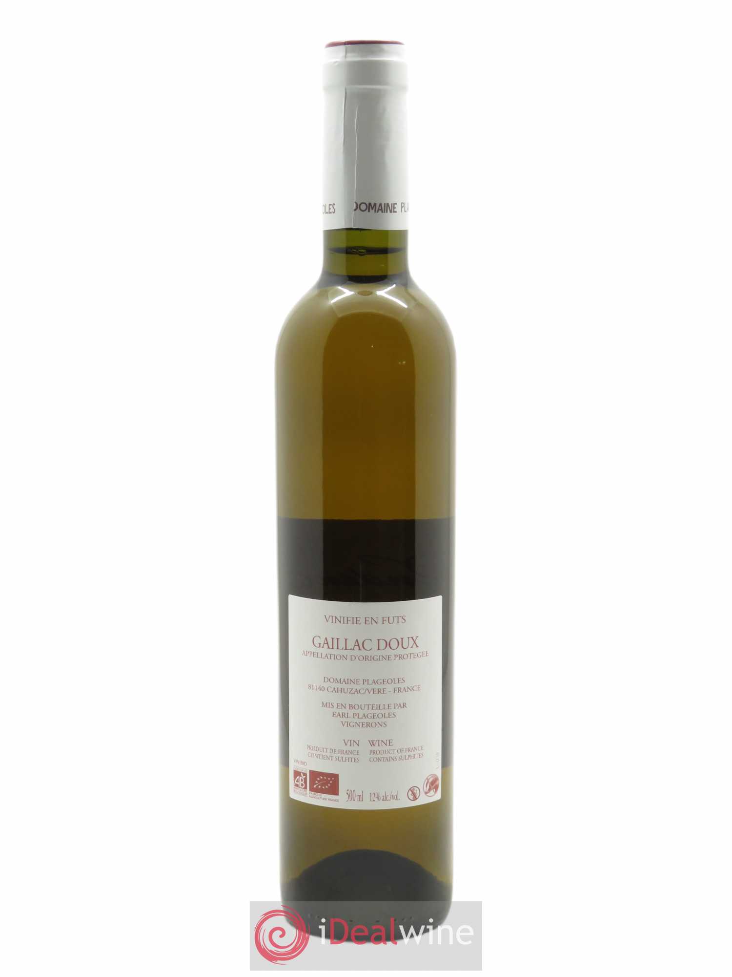 Gaillac Ondenc Plageoles (50cl) 2019 - Lot de 1 Bouteille