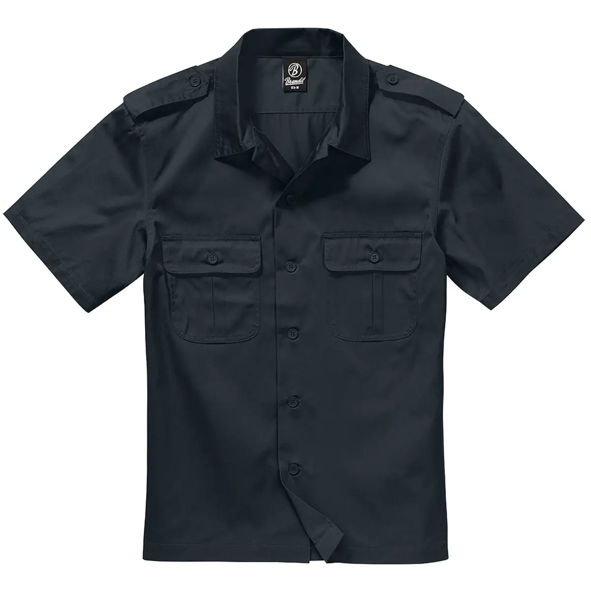 US Hemd kurzarm schwarz