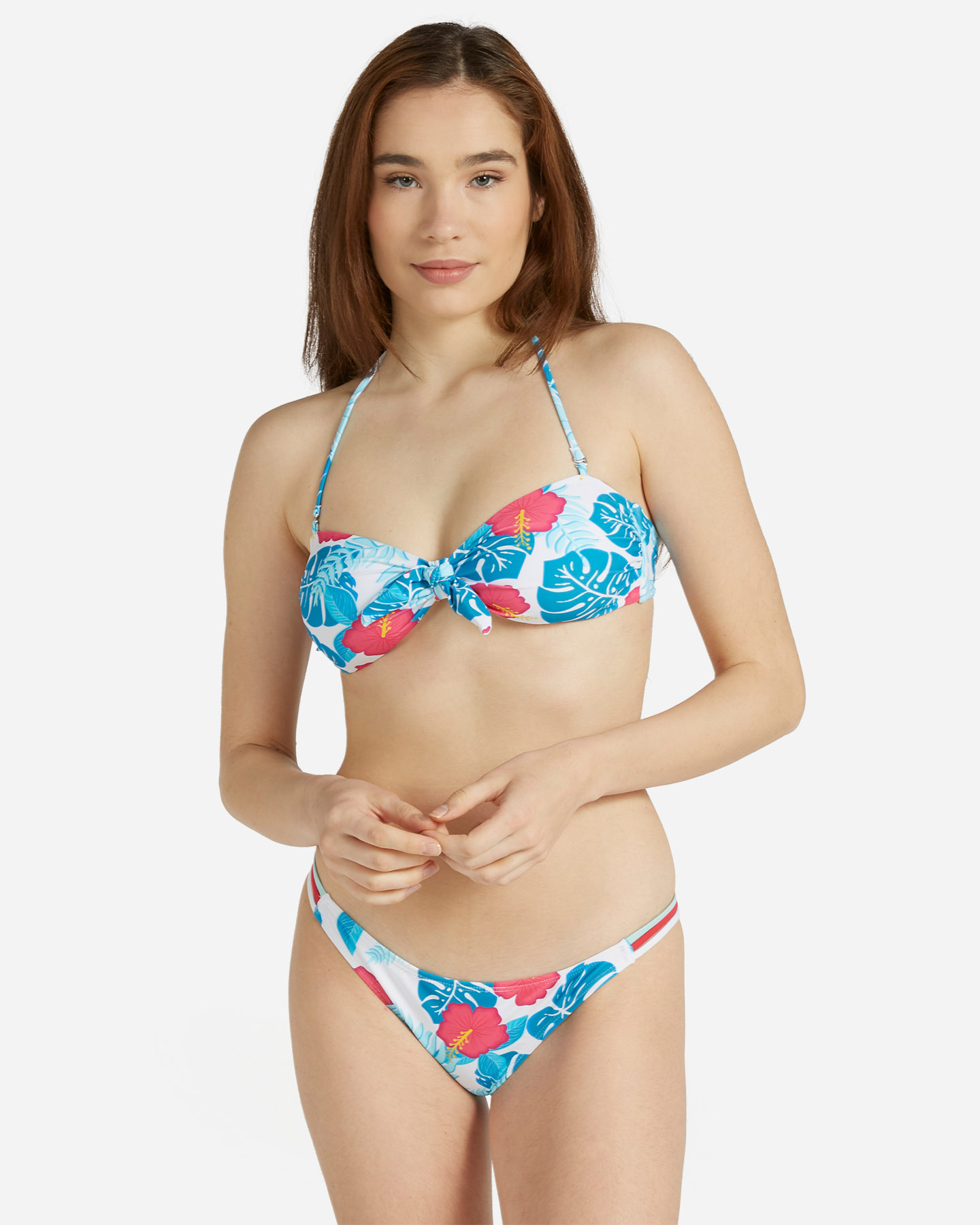 Bikiny s kvetinovým vzorom surferky s medvedíkom W BW603S23-AOP