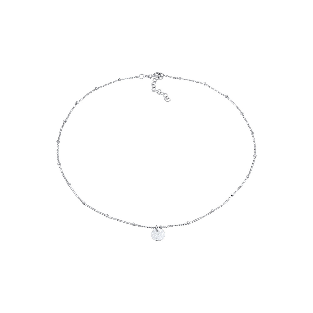 Elli Elli Collier Choker Femmes Ball Chain Platelets Filigree Trend en argent sterling collier