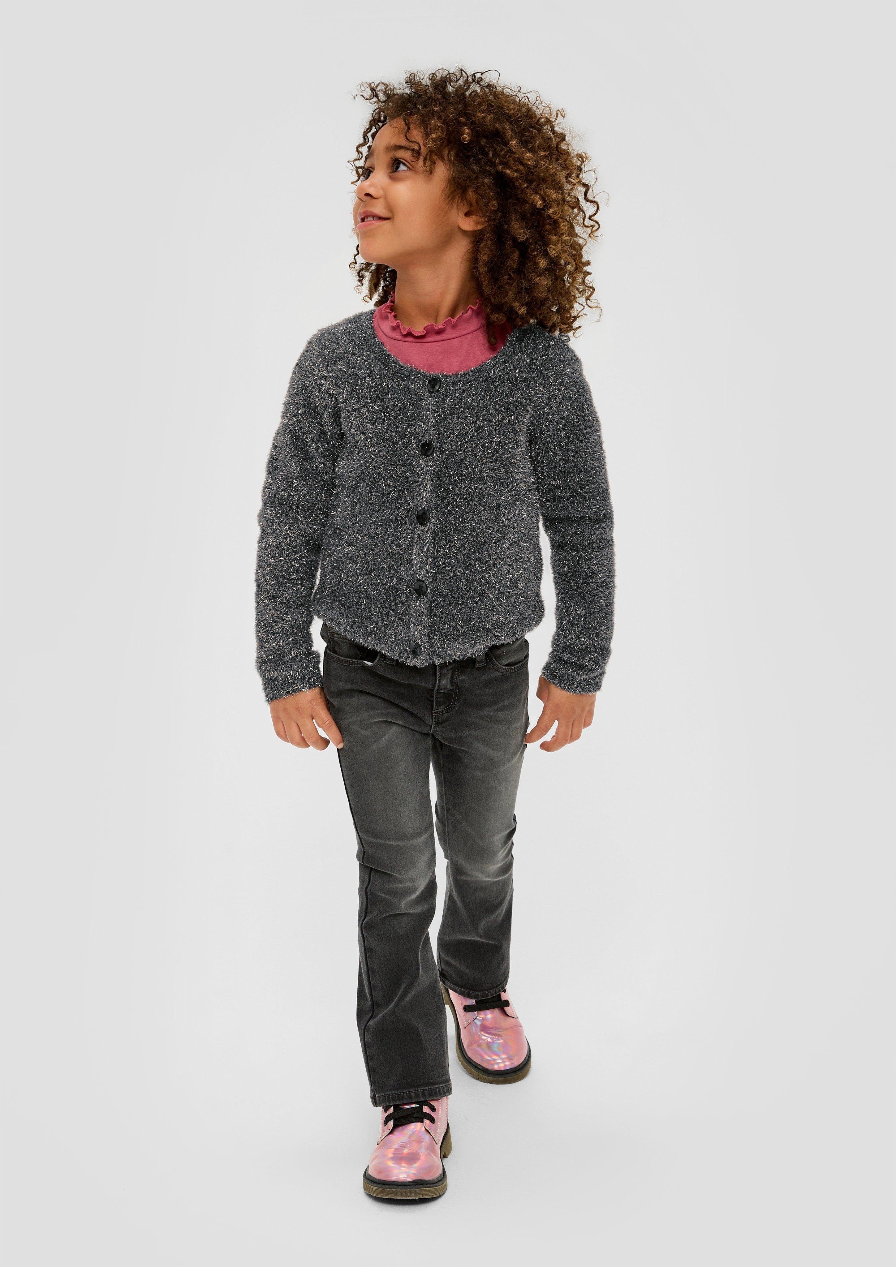 s.Oliver Strickjacke Cardigan aus Effektgarn