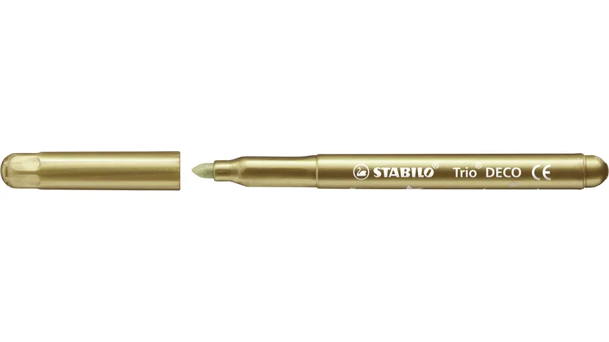 STABILO® Metallic-Filzstift mit robuster XL-Spitze - STABILO Trio DECO - 8er Pack - mit 8 verschiedenen Farben sortiert