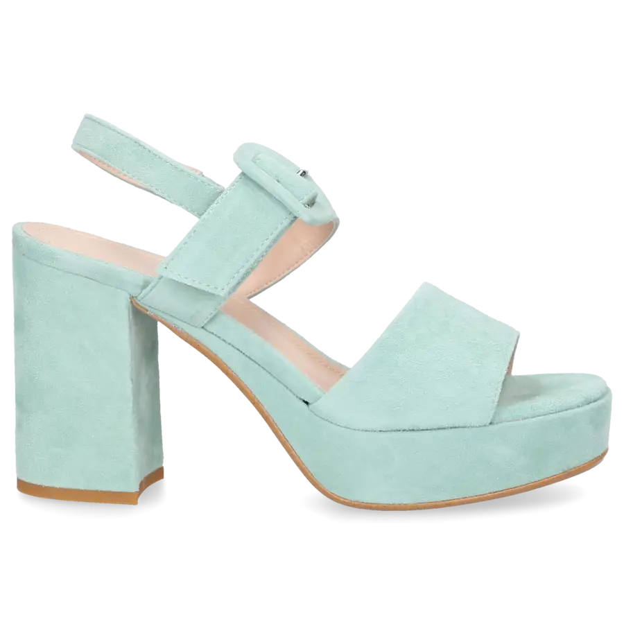 Sgamo - Sandalen 574 Veloursleder - grün