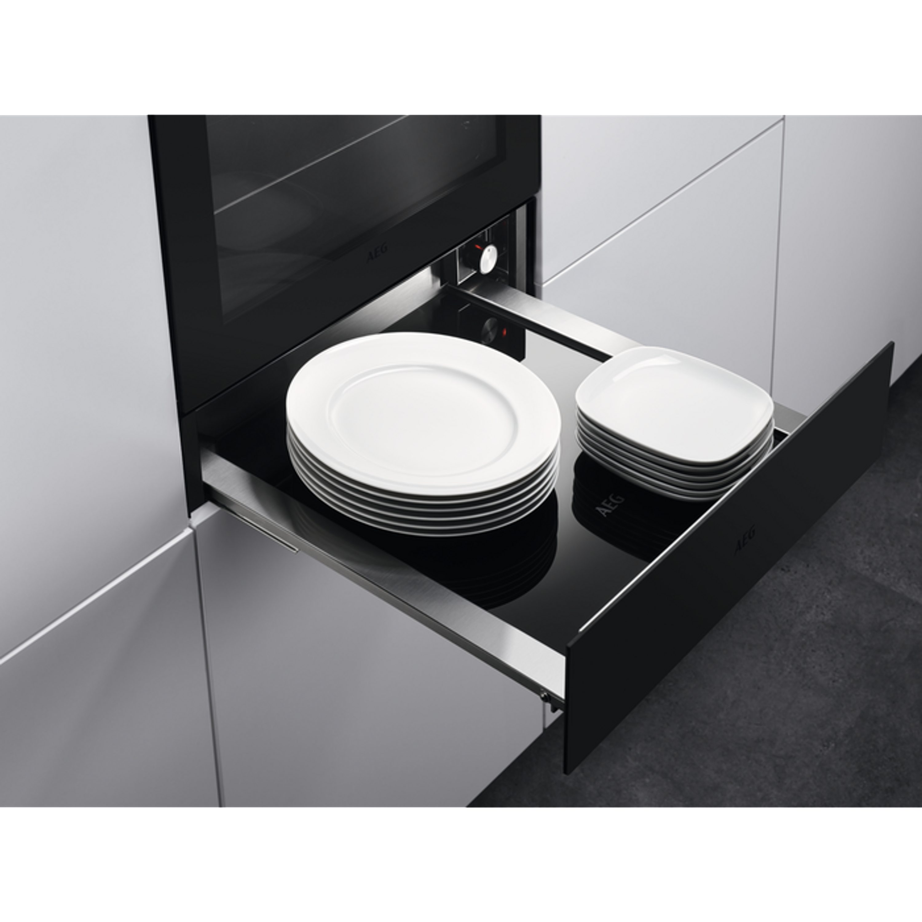 AEG Tellerwärmer KDK911424T, MattBlack, Temperaturen: 30-80°C, SoftTip-Türmechanismus