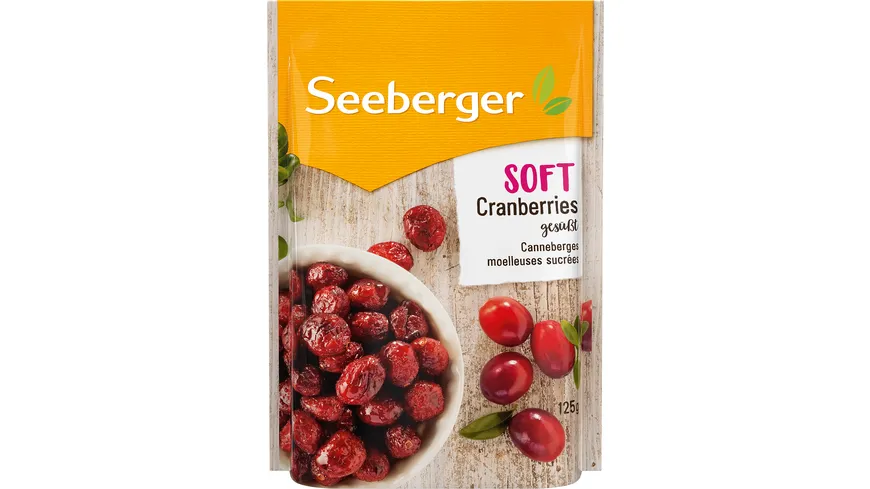 Seeberger Soft-Cranberries gesüsst 125 g