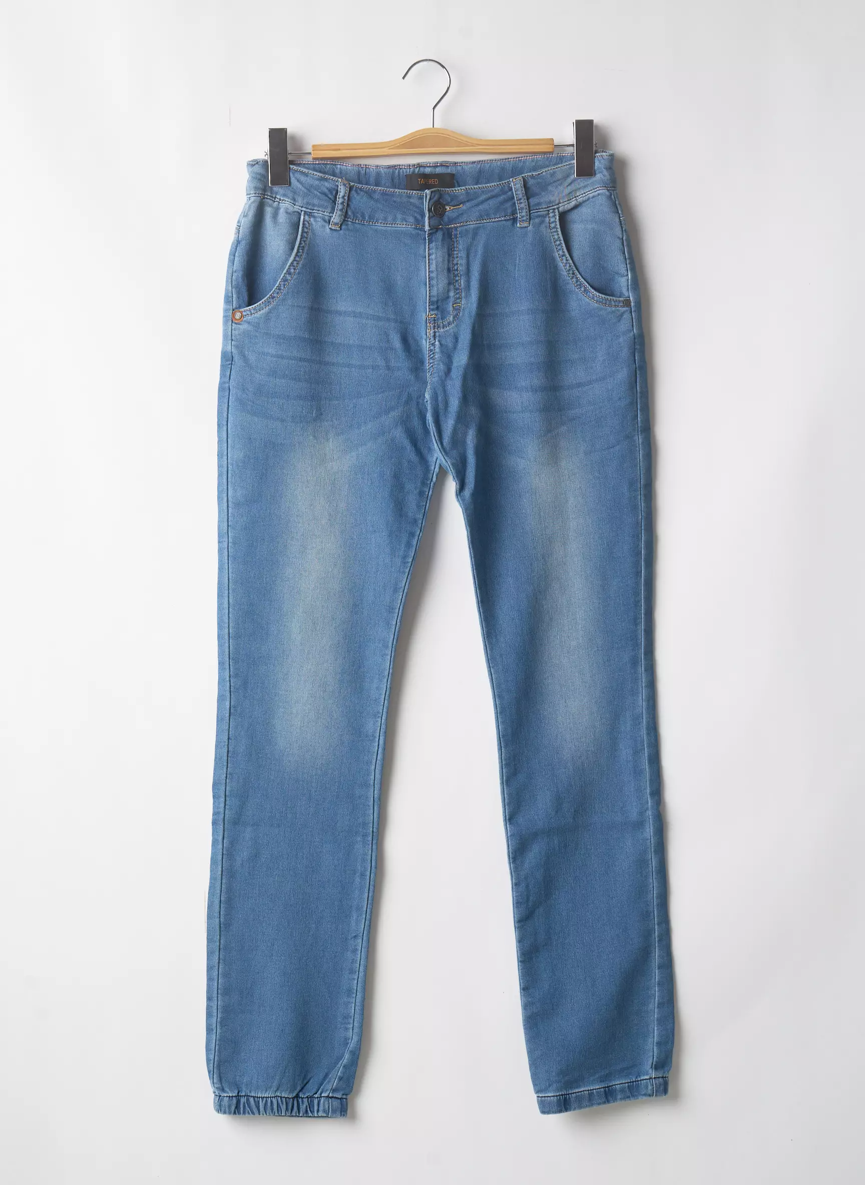 Beckaro Jeans Coupe Droite Garcon couleur bleu