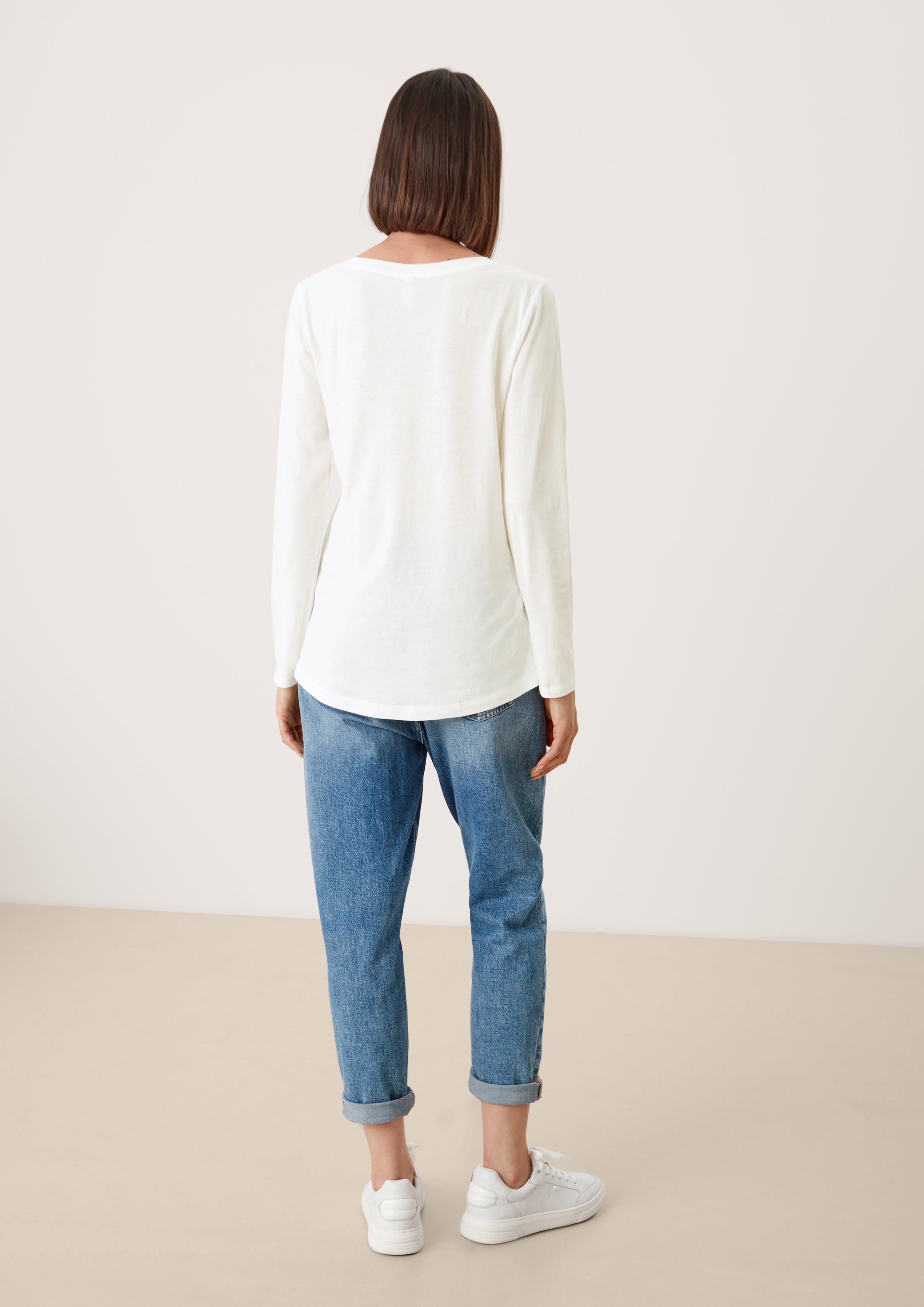 Langarmshirt im cleanen Look  45.899.31.X014-0200