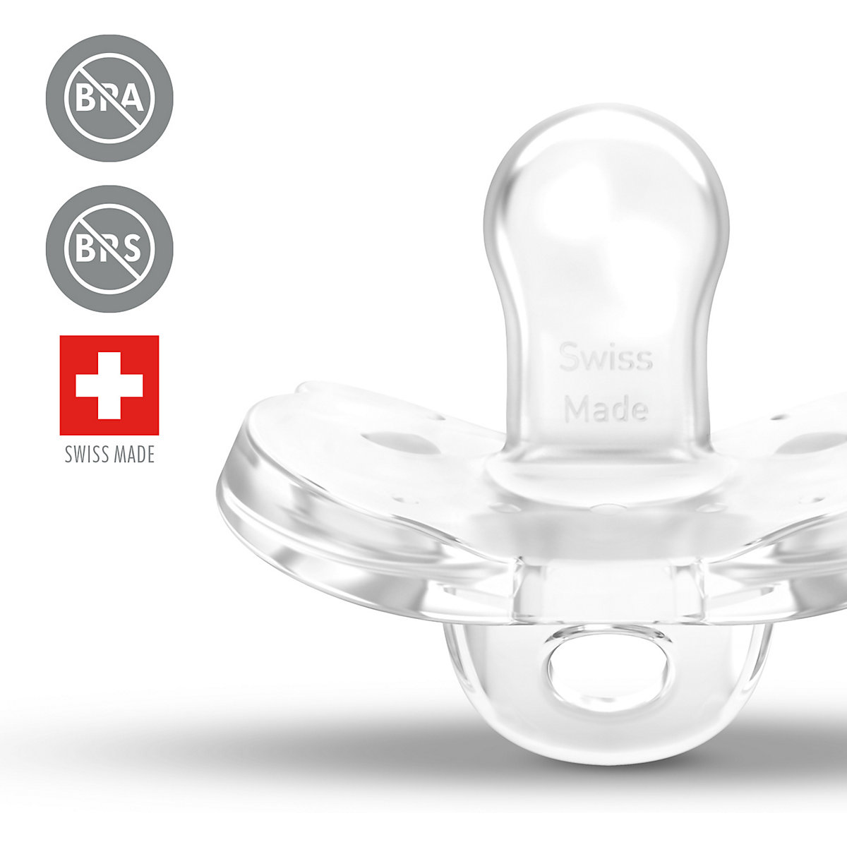 Schnuller Soft Silicone, Gr. 1, transparent