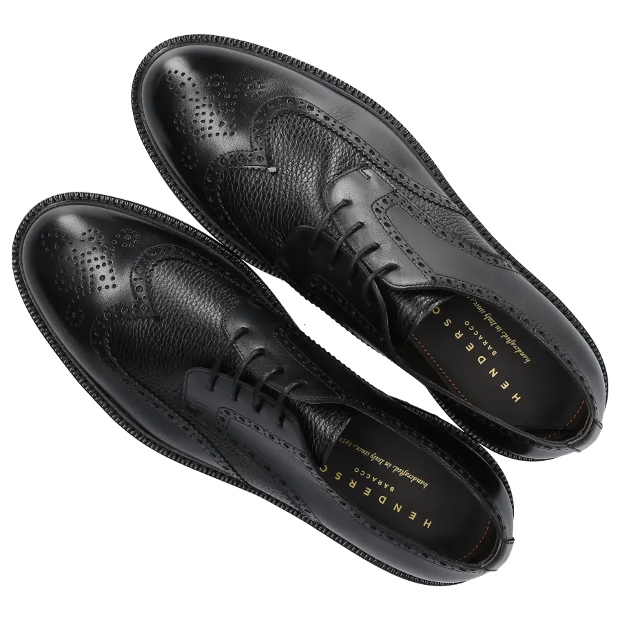 Henderson - Businessschuhe Derby 82216 Kalbsleder - schwarz