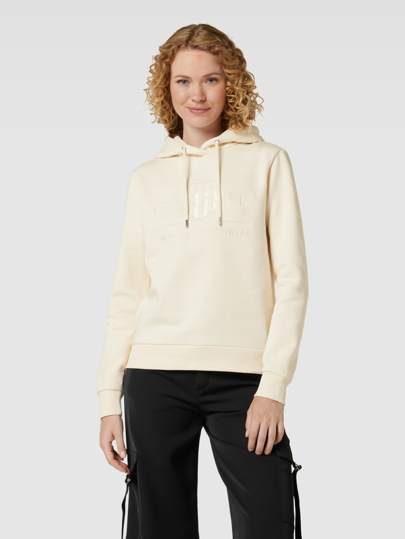 Hoodie mit Kapuze in sand