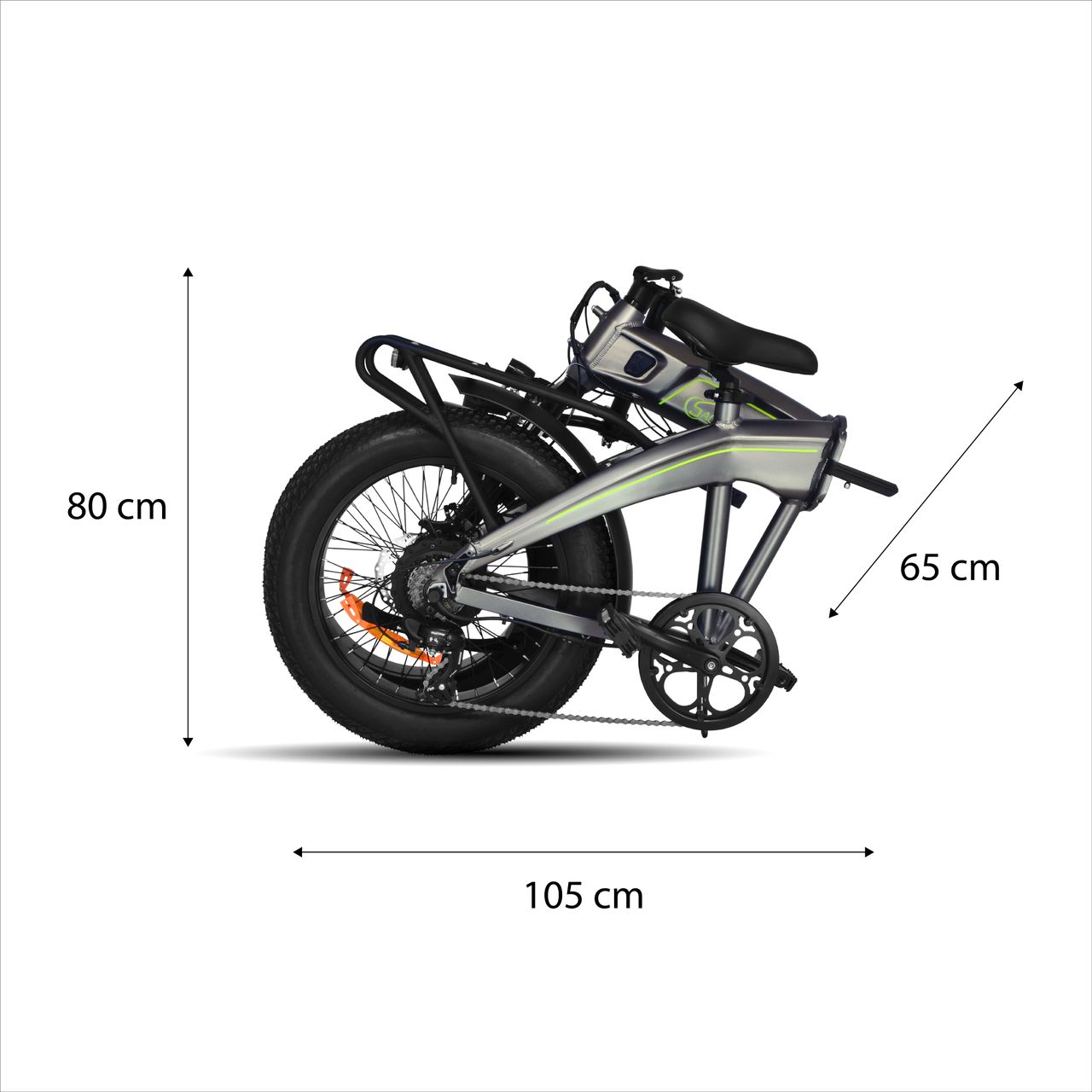 SachsenRad E-Folding Bike F6 Safari Fatbike