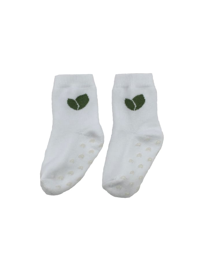 SlumberOrganix Bio ABS-Socken 2er-Pack in Weiß günstig kaufen