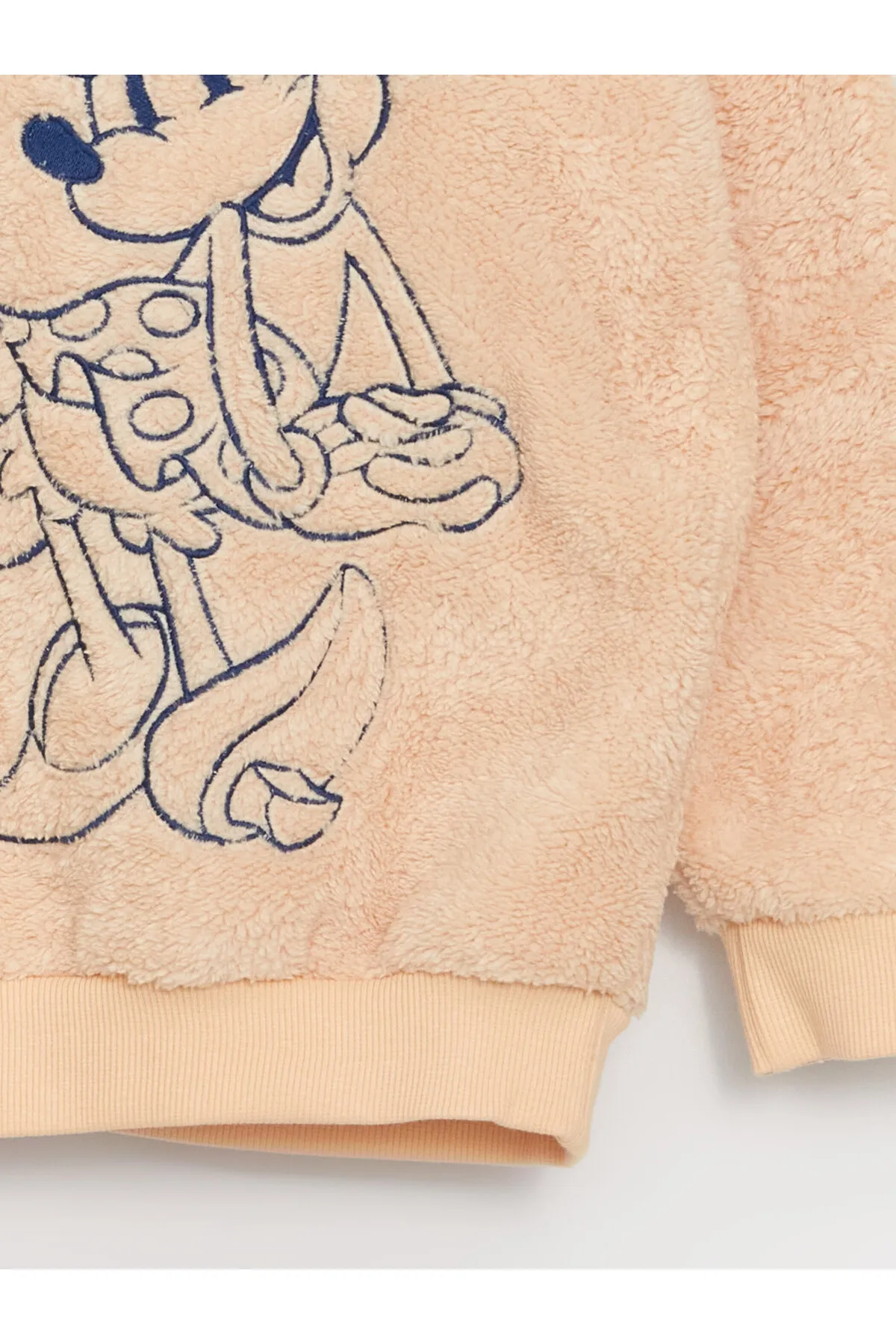LC Waikiki  Minnie Mouse bestickter Plüsch-Kapuzenpullover für Mädchen