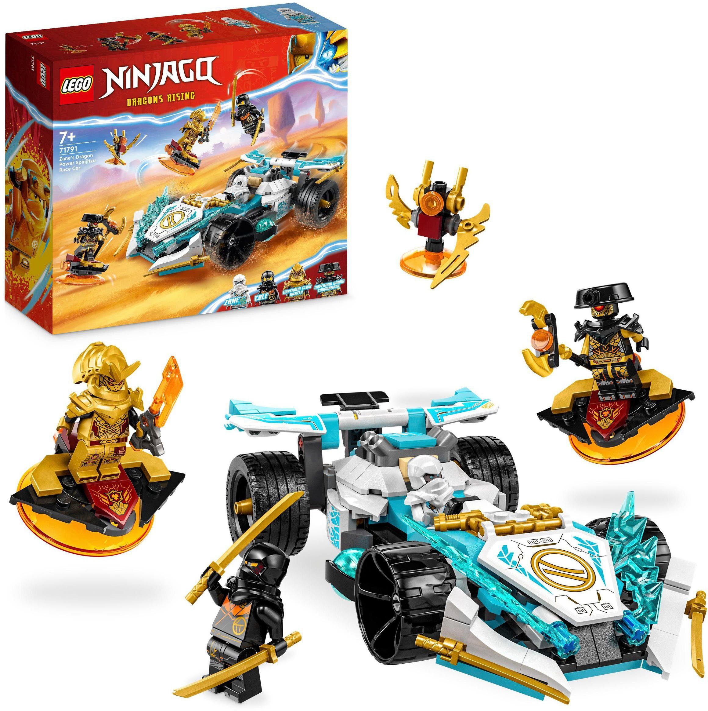LEGO® Konstruktionsspielsteine Zanes Drachenpower-Spinjitzu-Rennwagen (71791), LEGO® NINJAGO, (307 St), Made in Europe