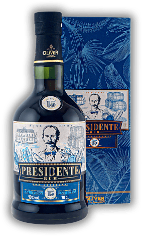 Presidente Marti 15 Jahre Solera Presidente Marti 15 Jahre Solera Sehr harmonischer, im Solera-Verfahren gereifter Rum. 0,7	 Liter - Vol 40%