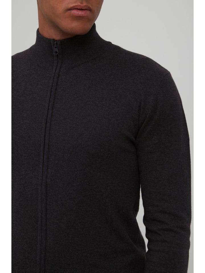 INDICODE Strickjacke IDBadi 35543MM Feinstrick Jacke in grau melange günstig kaufen