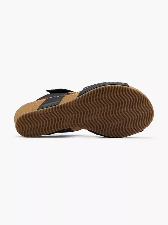 5th Avenue Leder Keilsandalette