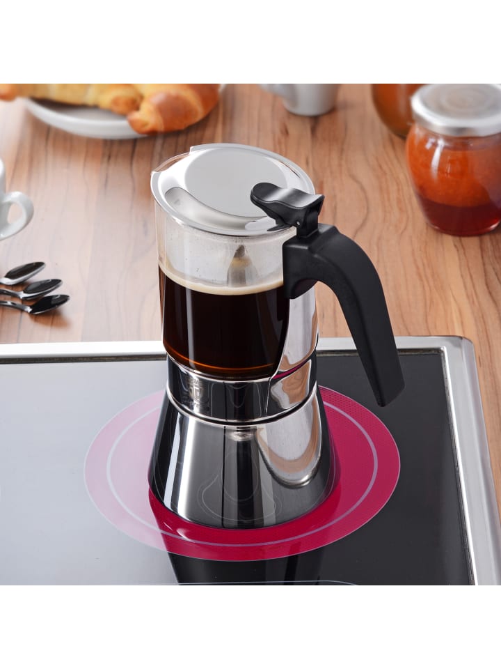 GRÄWE Espressokocher mit Glaskanne in silber günstig kaufen