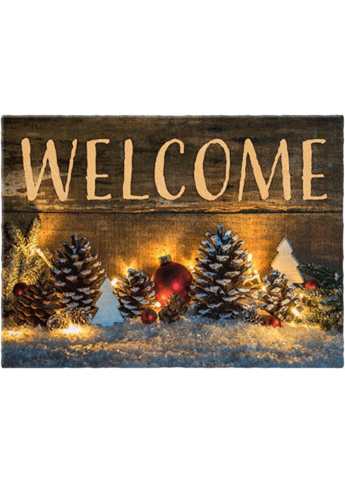 Fußmatte mit weihnachtlichem Motiv