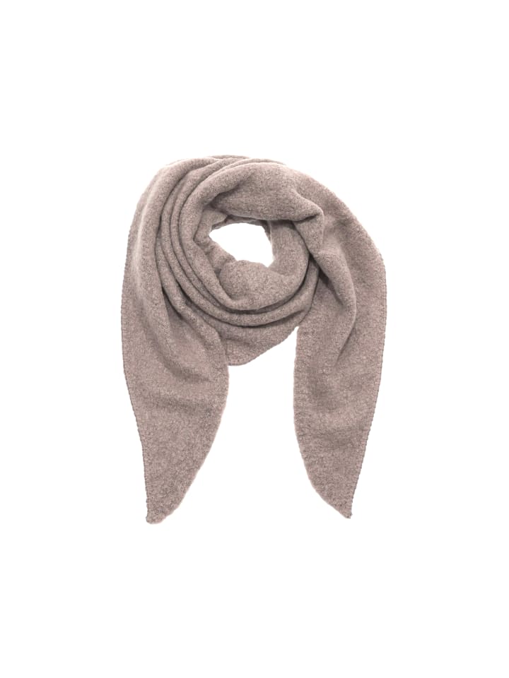 Faera Bouclé Dreieckstuch cozy Material in Grau-2 günstig kaufen onesize