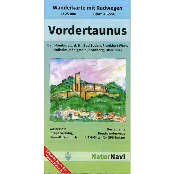 Vordertaunus 1 : 25 000, Blatt 46-556 - Wanderkarte