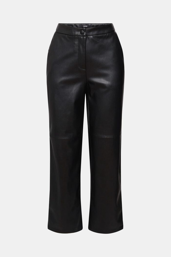 Cropped-Hose in Lederoptik
