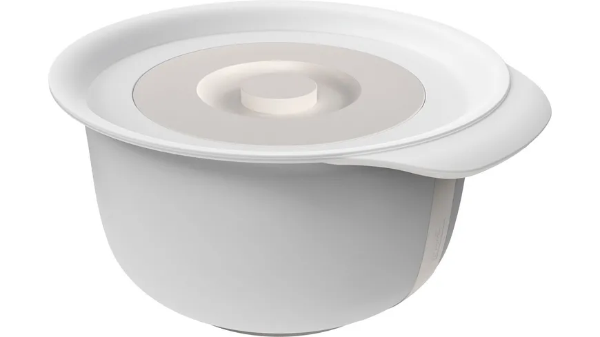 rotho Rührschüssel Set Fresh 1,2l & 4l 1 cm Cool Grey