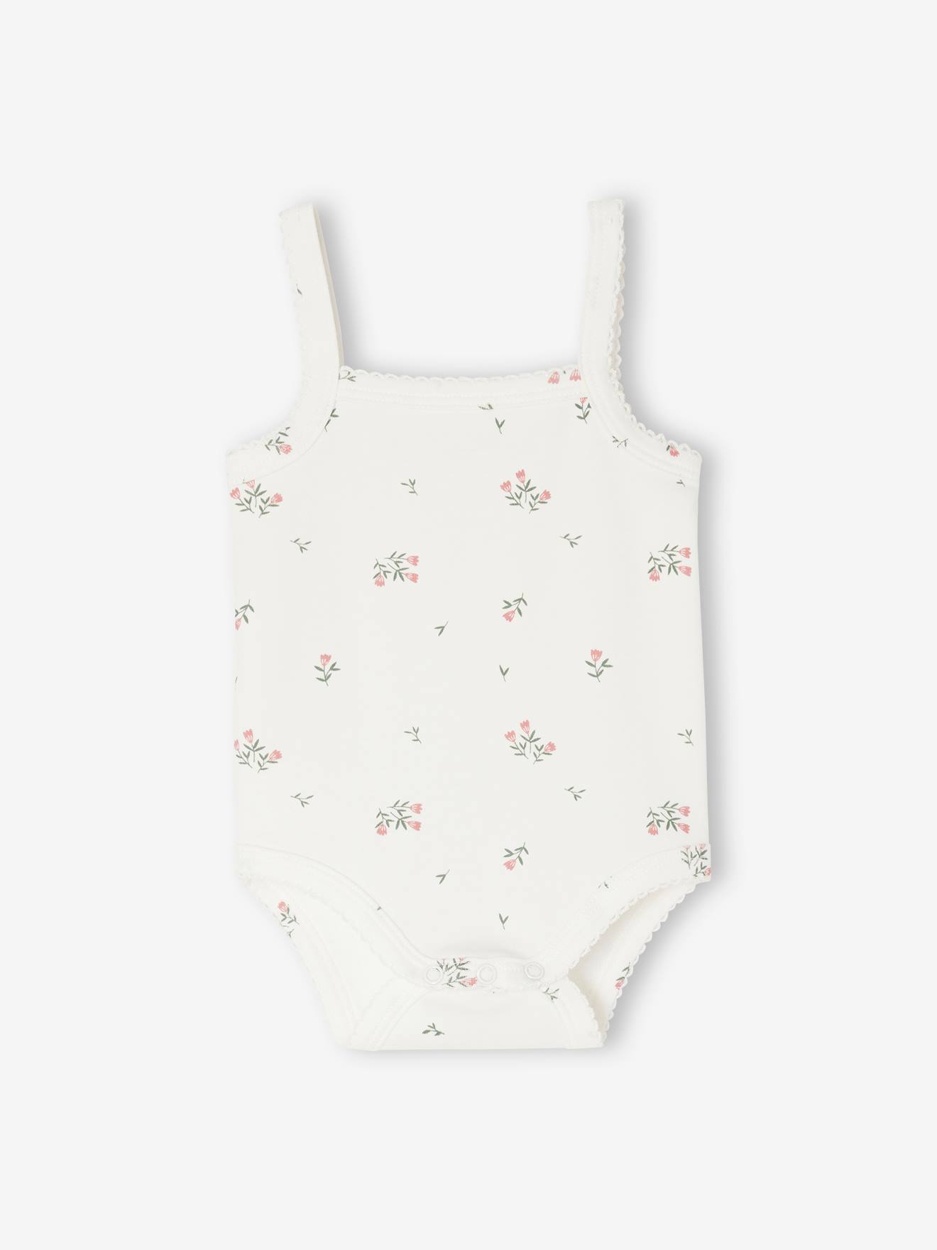 Vertbaudet 5er-Pack Baby Trägerbodys Bio-Baumwolle Oeko-Tex - altrosa
