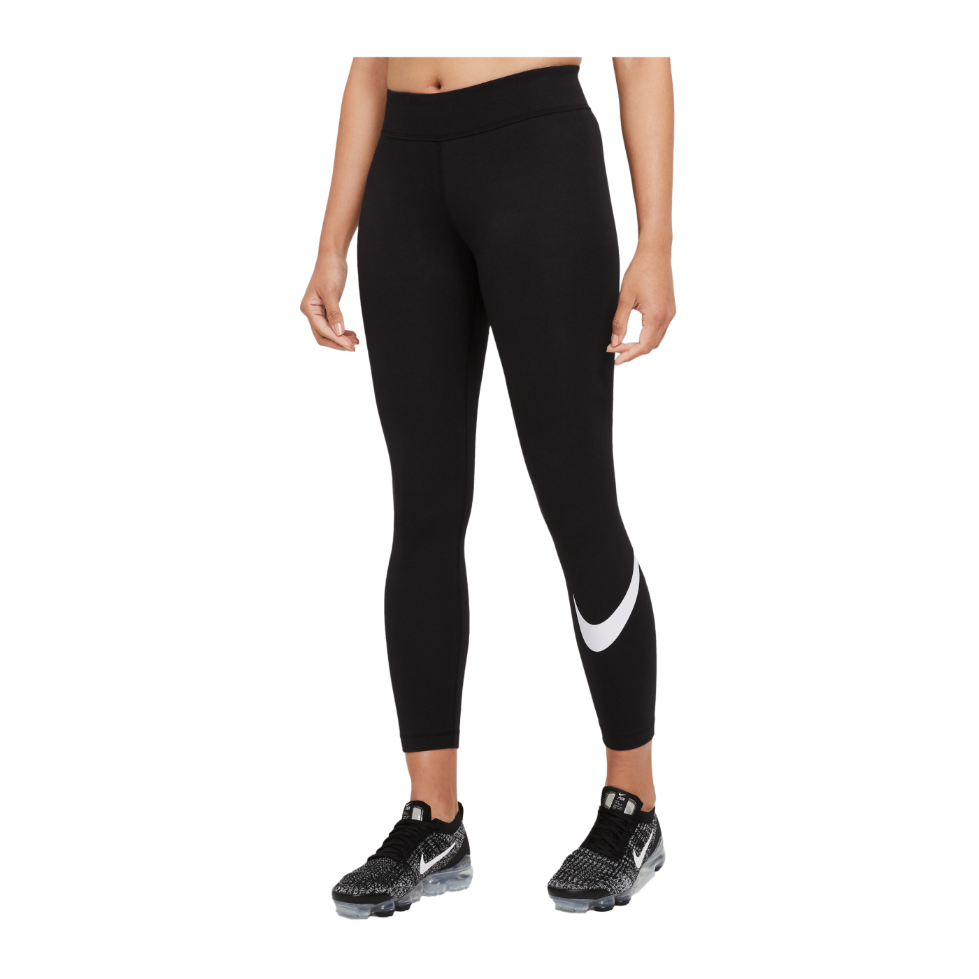 Nike Essentials Swoosh Leggings Damen Schwarz F010