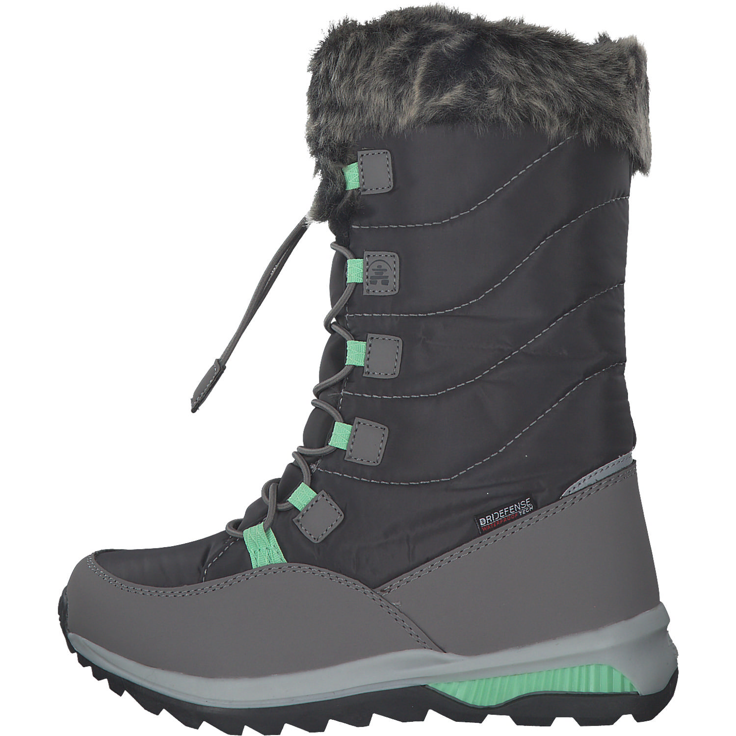 Kamik Prairie NF8057/NF4057, Winterstiefel, Kinder, charcoal/green