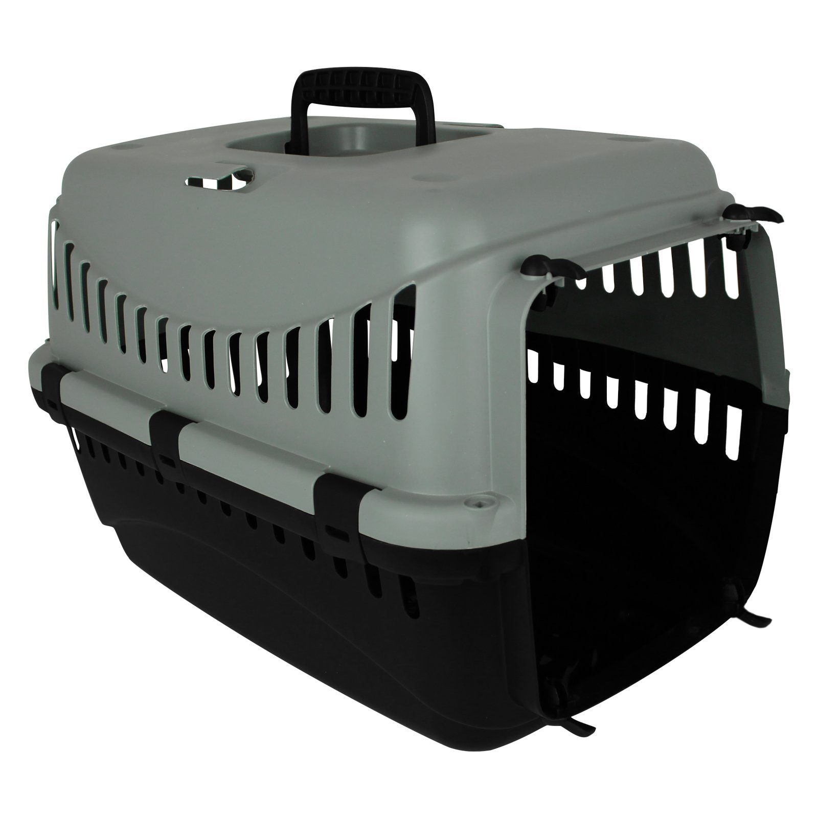 Centi Tiertransportbox Transportbox Tiere Metalltür Tierbox Tiertransport Transportkäfig bis 6,00 kg, Katzen Hunde Haustier Box Katzenbox Transportkiste Haustiertransport