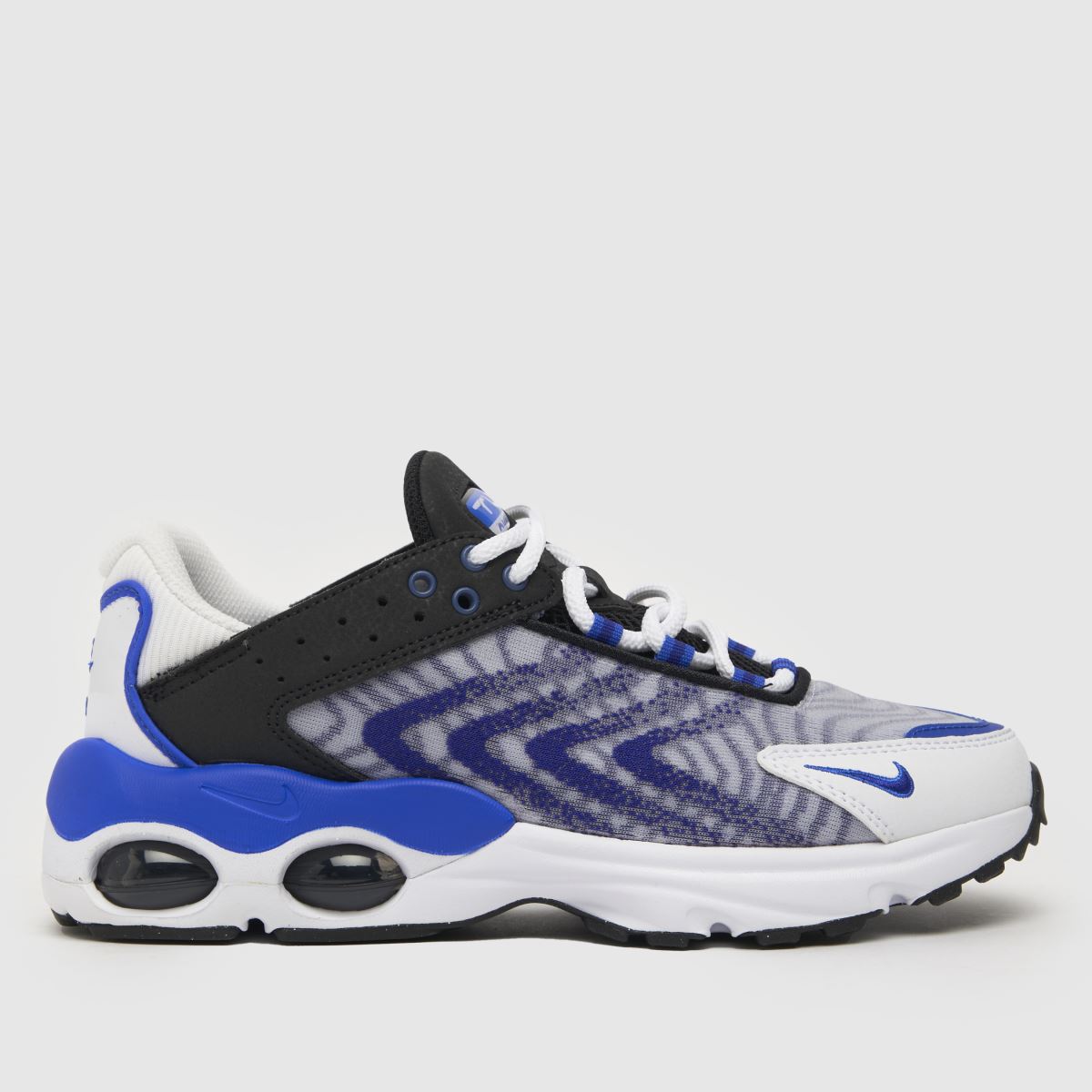 Nike vita och svarta Air Max TW Pojkar Ungdomsskor
